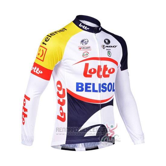 2013 Fahrradbekleidung Lotto Belisol Volett und Wei Trikot Langarm und Tragerhose